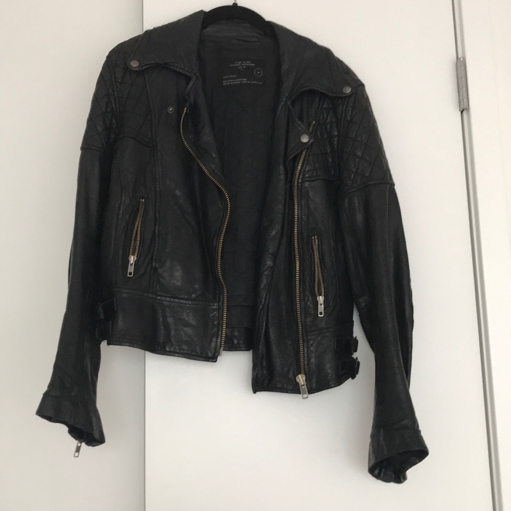all saints authentic leather jacket